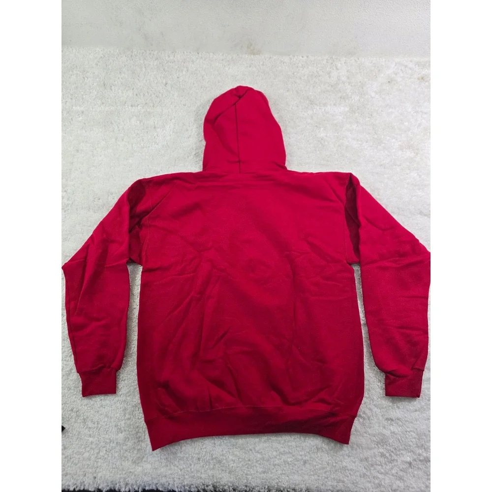 Invisible Bully Mens Red Graphic Logo Hoodie Streetwear Sweatshirt Size M